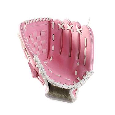 Imagem de Equipamento de Treino Beisebol e Softbol Luva Outfield Pitcher PU para Homens Mulheres Tecido Superior Partição Dedos Confortável Design Costura Proteção Esponja