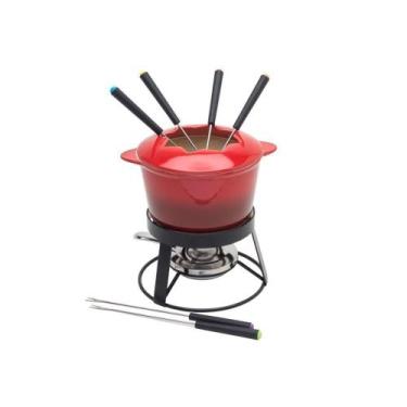 Imagem de Fondue Em Cerâmica 10 Peças 1,8 Litros Wolff Vermelho - OUTRAS MARCAS