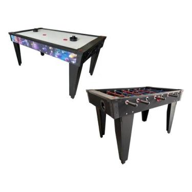 Imagem de Mesa De Air Game S03 1,63 e Pebolim P02 Da Star Hockey, 220V