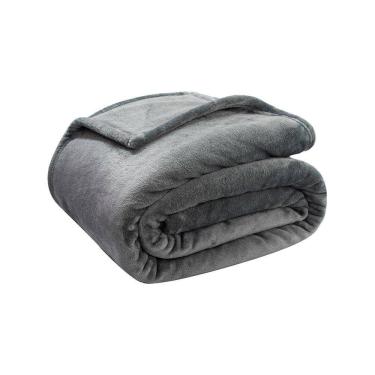 Imagem de Cobertor Velour 300g M2 Solteiro 150x220 Micro Camesa Cinza