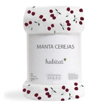 Imagem de Manta Microfibra Cerejas Habitat Queen 220x240cm, Cerejas