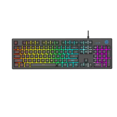 Imagem de Teclado Gamer HP K500F Led RGB Black 7ZZ97AA#AC4