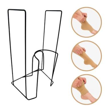 Imagem de Suporte Calçador Para Meia Elástica Ortopédica De Compressão Deslizado