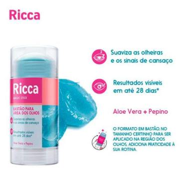 Imagem de Bastão Facial Stick Ricca Hidratante Esfoliante Apaga Poros Area dos O