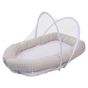 Imagem de Ninho do Bebê com Mosquiteiro Baby Joy Clássicos, PALHA CINZA