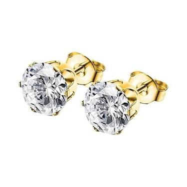 Imagem de Brincos De Argola Pendentes Em Aço Inoxidável Preto, Prata E Dourado C