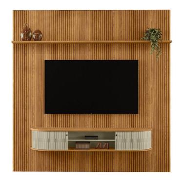Imagem de Combo Home Suspenso + Painel Para Tv 60 Polegadas New Bugatti - 7 Decor Cumaru E Opala