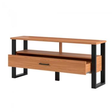 Imagem de Rack para TV Até 55 Polegadas em MDF 140 cm 1 Gaveta Freijó Preto Dalla Costa