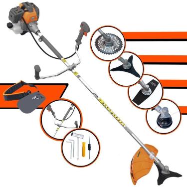 Imagem de Roçadeira Profissional Tekna Rl520p 52cc 2hp 4 Em 1