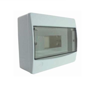 Imagem de Cd De Sobrepor Para Disjuntor 9 Din - 6 Ul Fumê - Alt. 101mm Larg. 193mm Prof. 233mm