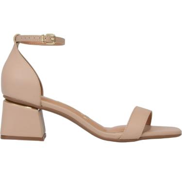 Imagem de Sandália Casual Feminina Dia a Dia Salto Médio Bico Redondo Vizzano 6428.104