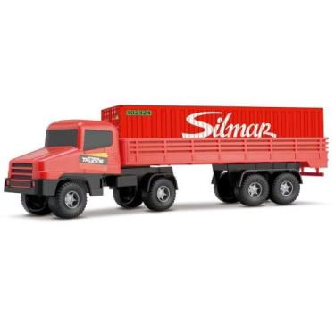 Imagem de Caminhão Infantil Strada Trucks Carreta Transcargo - Silmar