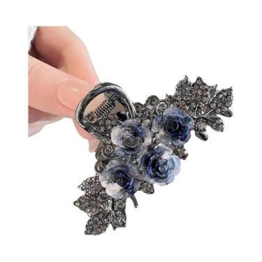 Imagem de Acessórios De Cabelo Femininos: Presilha De Cabelo Com Flor Rosa E Dia