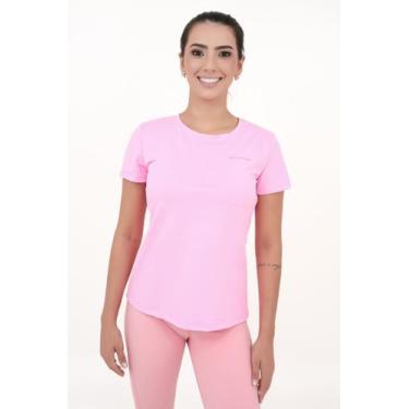Imagem de Camiseta Feminina Wave Monttês Slim DryFit, Rosa, P