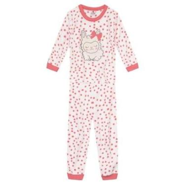 Imagem de Pijama infantil menina de ovelhinha Brandili -Natural-Feminino