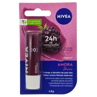 Imagem de Protetor Labial Amora Shine Com Cor Nivea 4,8g