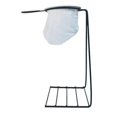 Imagem de Coador Filtro De Café Tecido Artesanal Com Suporte - Nilo-Imports