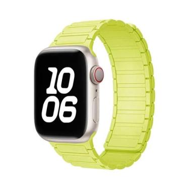 Imagem de Pulseira Magnética De Silicone Para Apple Watch De 40mm, 44mm, 45mm, 4