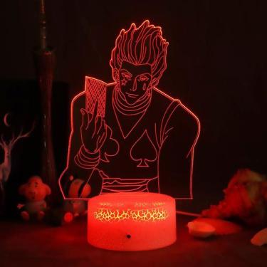 Imagem de Luz noturna LED 3D Hunters Hunters Hisokas Color Changing - Yiweisai