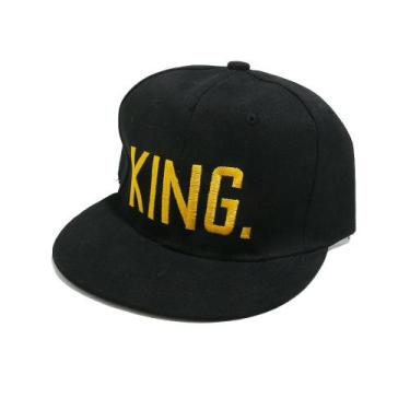 Imagem de Boné de beisebol Trucker Flat Brim com bordado KING. - Yiweisai