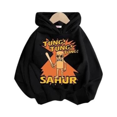 Imagem de Moletom Infantil Italiano Com Estampa De Desenho Animado, Manga Compri