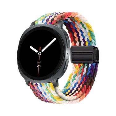 Imagem de Pulseira Magnética De Nylon Trançado Solo Loop De 40mm 44mm 46mm Para 