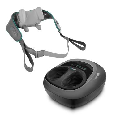 Imagem de Massageador para pés Foot Zen e Massageador de Pescoço Neck Spa Genis Relax Polishop