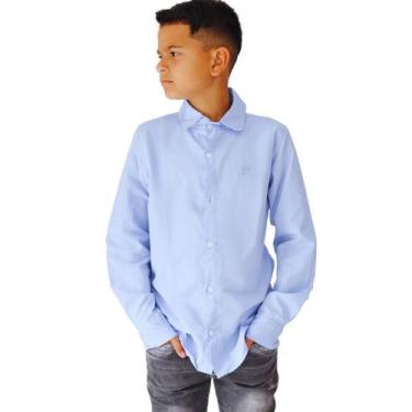 Imagem de Camisa Social Slim Manga Longa Infantil de Menino Noivinho - Ewg Moda 
