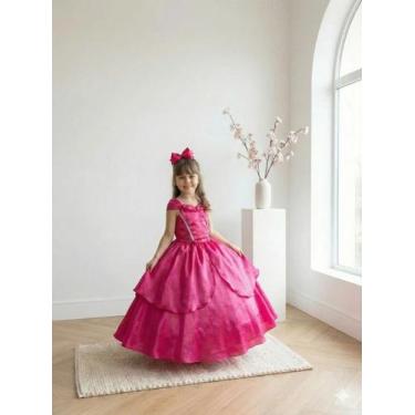 Imagem de Fantasia Longa Princesa Aurora A Bela Adormecida Pink infantil, 06