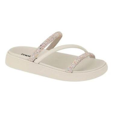 Imagem de Sandália Papete Moleca Glitter Papetes Femininas Brilho Moda-Feminino