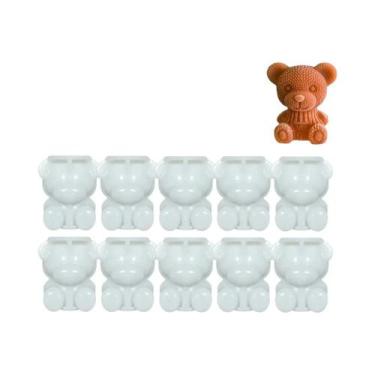 Imagem de Molde De Silicone 3D Urso Para Gelo, Ferramenta DIY Para Fazer Sorvete