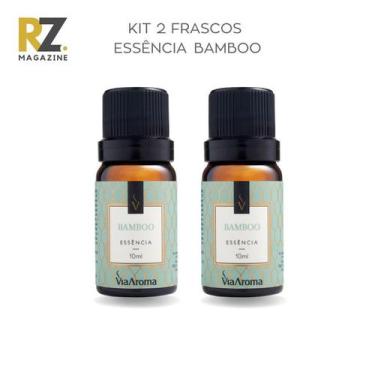 Imagem de Kit 2 Essências Bamboo Via Aroma 10 mL para Aromatizador Elétrico - RZ