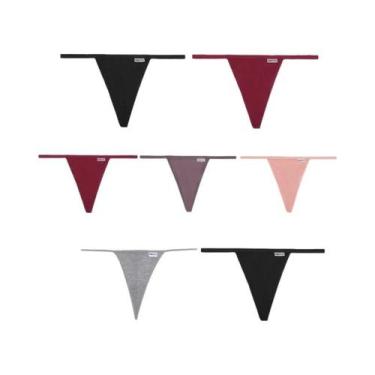 Imagem de Conjunto De Calcinhas De Algodão Femininas 7 Peças Tanga Sexy Confortá