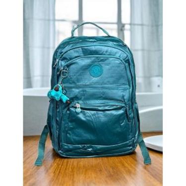 Imagem de Mochila Inspiração Kipling - Metalizada – Impermeável – Diversos Bolsos – Grande – Notebook – Dia a Dia – Escola – Unissex