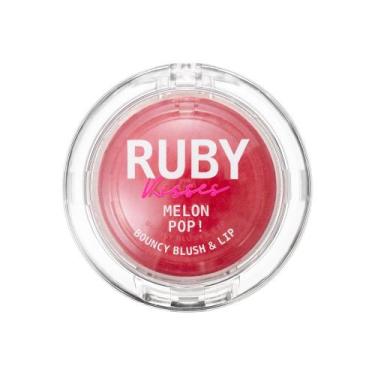 Imagem de Blush & Lip Bouncy Melon Pop - Ruby Kisses Cor:Pink Pop, Pink Pop