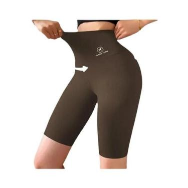 Imagem de Shorts de Yoga Cintura Alta Push Up - M ao XL - Fitness, Ciclismo e Gi