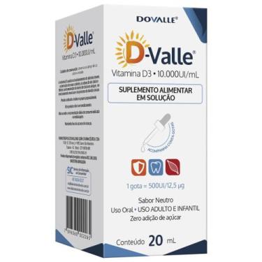 Imagem de D-valle colecalciferol d3 500ui por gota solução 20ml - DOVALLE