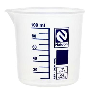 Imagem de Copo Becker Nalgon 100ml Polipropileno Autoclavável Medidor Graduado C