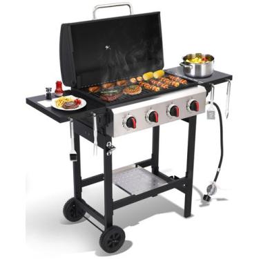 Imagem de Churrasqueira a Gás GRILL DEPOTS Portátil com 4 Queimadores e 40.000 B