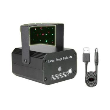 Imagem de Projetor De Luz Laser Mini Recarregável Para DJ, Festa, Bar, Efeito De