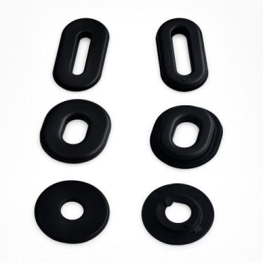 Imagem de Kit 6 Borrachas Da Tampa Lateral Fan Titan 160 - RCF Group