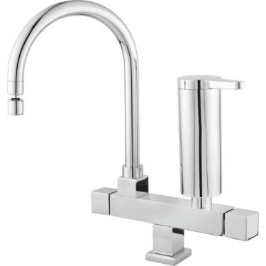 Imagem de Torneira de Cozinha de Mesa com Filtro com Arejador Articulado 1/4vt 3580 Cromado