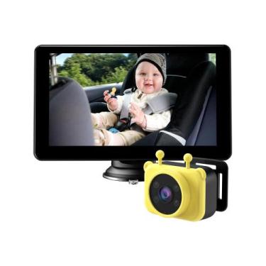 Imagem de Câmera para carro de bebê COCHEJUGAR 7 polegadas HD 1080P 3X Zoom