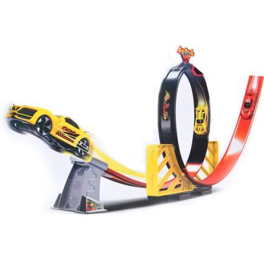 Imagem de Pista Hot Speeds Com Carrinho - Racing Hot Power - St Import Pista Hot Speeds Com Carri...