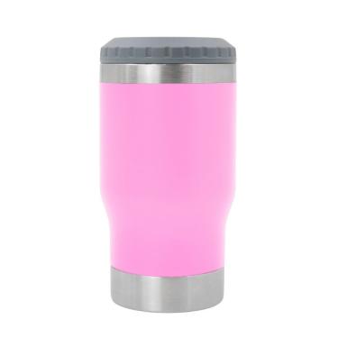 Imagem de Copo Termico Porta Lata Garrafa Long Neck Copo Abridor Rosa