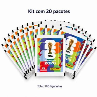 Imagem de Kit 20 Envelopes de Figurinhas Copa do Mundo FIFA 2026 com 7 Cromos - 