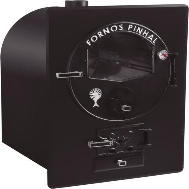 Imagem de Forno de Embutir a Lenha Fornos Pinhal Prime Grande em Ferro Fundido e Vidro Temperado...