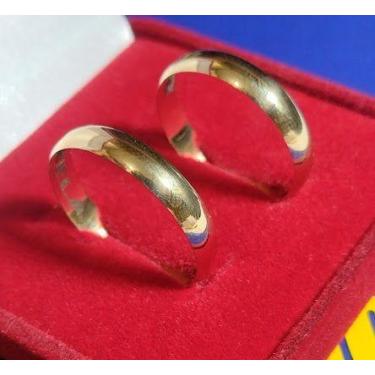 Imagem de Alianças 7.10 mm Ouro 18 k Casamento Noivado Compromisso 8.50 Gramas M