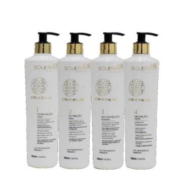 Imagem de Kit Crhonus 4 Passos 500ml Cronograma Capilar Soupleliss