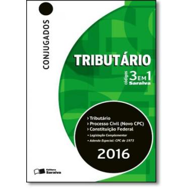 Imagem de Código 3 em 1 Saraiva: Tributário, Processo Civil e Constituição Feder